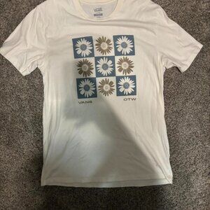 extra large XL white/cream vans t shirt